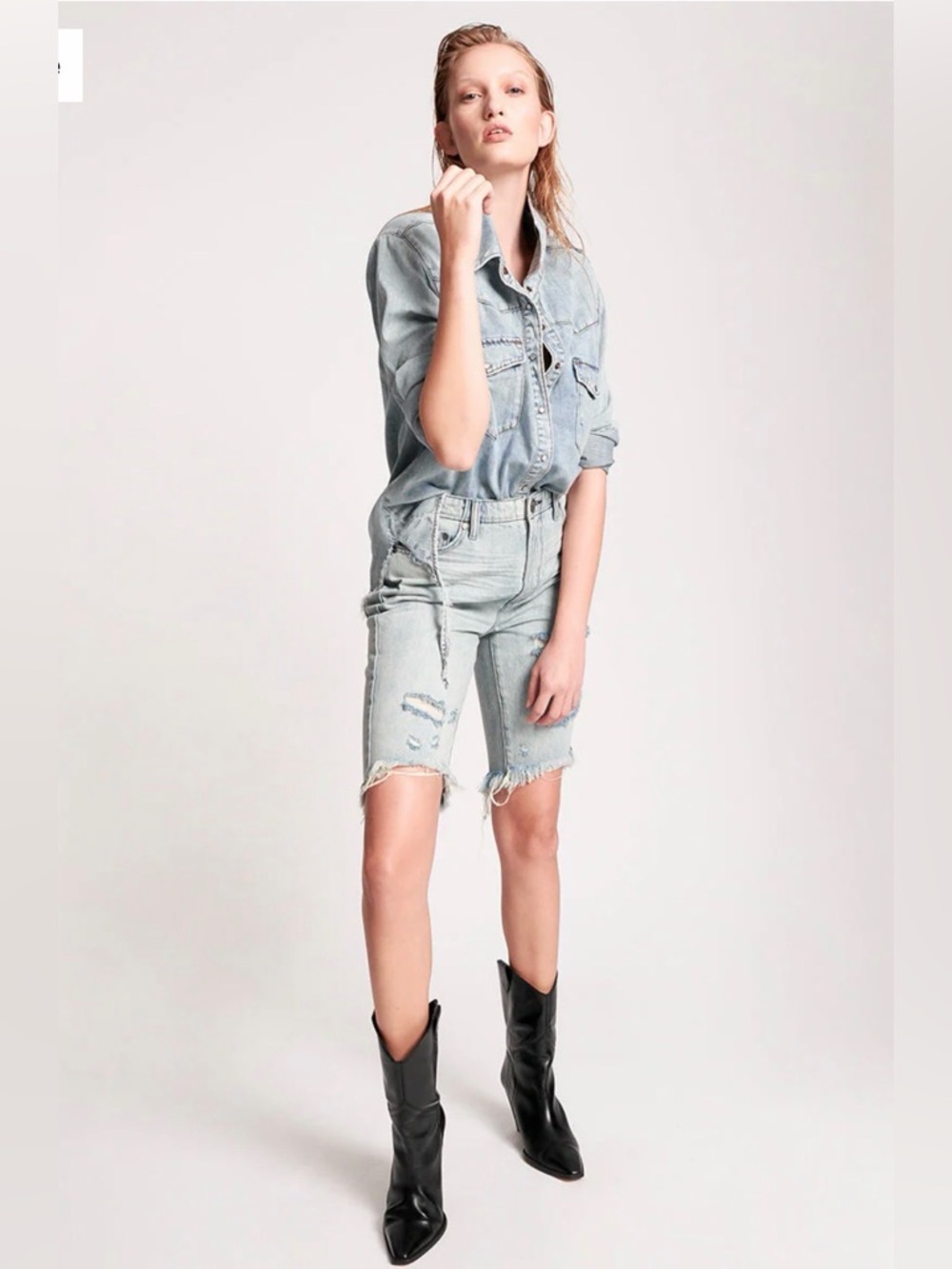 Free People One Teaspoon Cut Off Truckers Shorts Sz 31